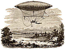 Aerostat a Vapeur de M. Giffard.