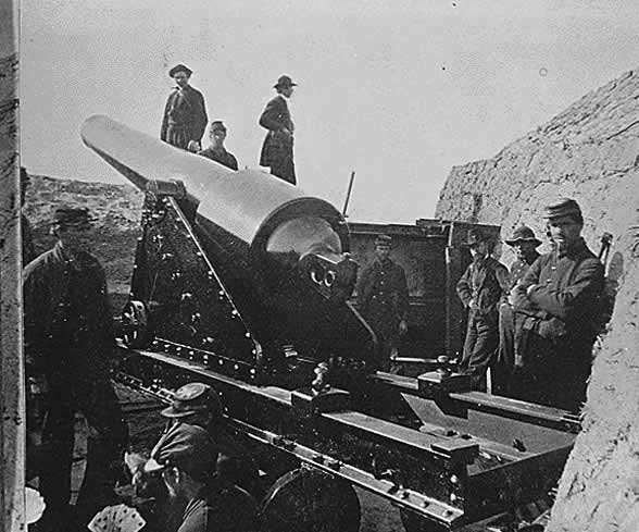 200-Pound Parrott Rifle at Fort Gregg, 1865.