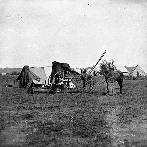 Mathew Brady on the Gettysburg Battlefield.