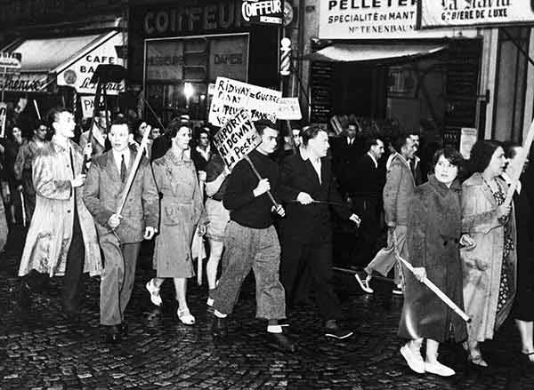Very Persuasive Communists Demonstrating in Paris, France.