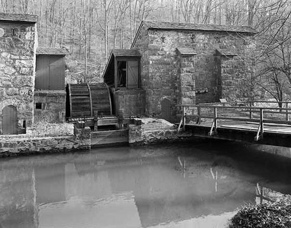 The First DuPont Powder Mill, Brandywine River, Delaware (Near Wilmington) Construction began in 1802.